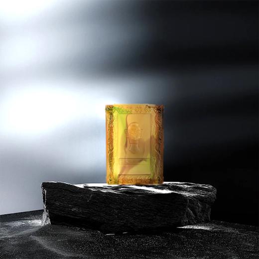 魅力四川琉璃笔筒-方型 商品图0