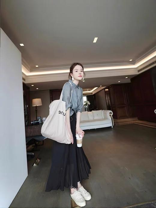 【新品推荐】灰色翻领亚麻空调扇防晒衫小衫-喜出 商品图4