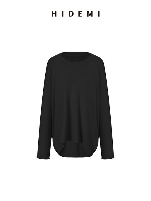 HIDEMI 经典龟背系列系列简约基础百搭羊毛混纺圈圈绒圆领毛衣 商品图8