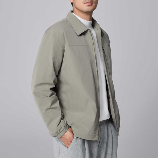 墨麦客男装赛络纺衬衫式鸭绒羽绒服男2024冬季新款轻型短款外套男 商品图2