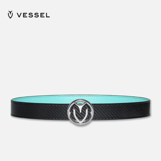 VESSEL新款高尔夫潮牌男女皮带圆形不锈钢皮带头正反双色可用皮带 BE01118  BE02118 商品图2