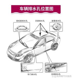  汽车上这5个排水孔很重要，到了夏天一定要检查清理，避免损失。