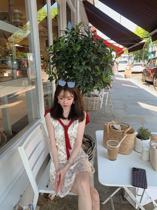 金蘑菇菇 莉莉安 / 小蔷薇印花斜裁裙裙 商品图3