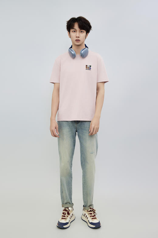 【新品上新】HX 夏季圆领短袖T恤合体S102522409101/02 商品图10