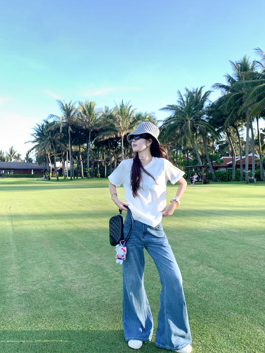 <曾小咸推荐>三色纯色基础短袖T恤 日常89.99/件 立减50 秒杀39.99/件！！ 商品图8