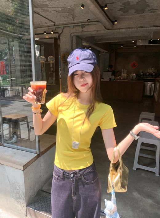 【110元任选3件】现货秒杀！4色修身短袖T恤 商品图5