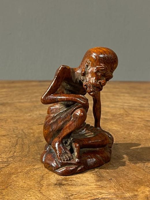 黄花梨雕雪山大士坐像，顺丰包邮 商品图2