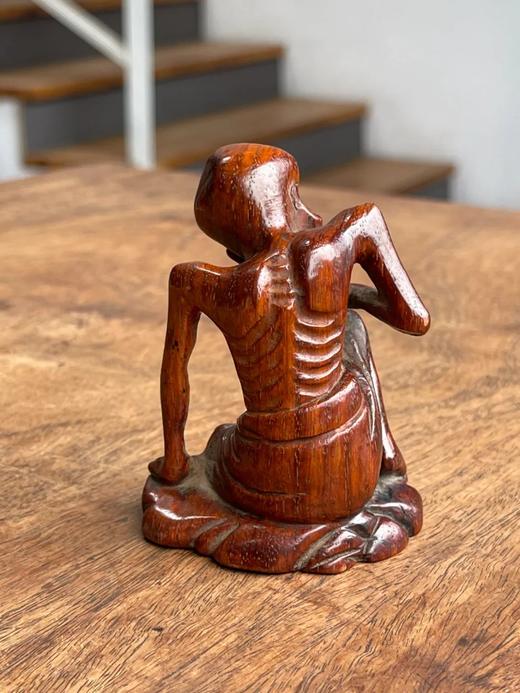 黄花梨雕雪山大士坐像，顺丰包邮 商品图4