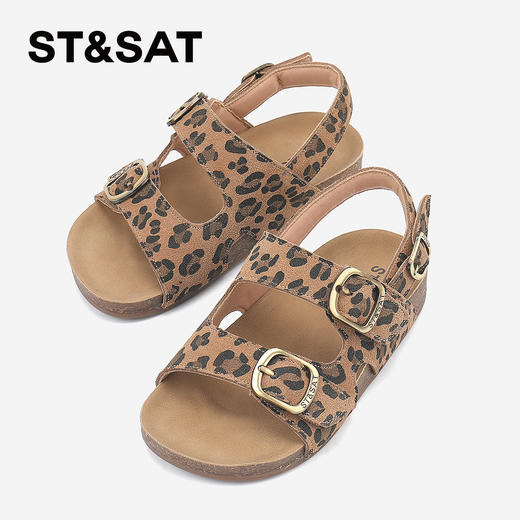 【童鞋】星期六简约百搭双扣带女童凉鞋SSD2195U36 商品图4