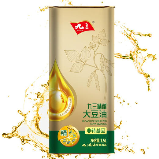 【中国农垦】九三精榨一级大豆油1.5L 商品图0