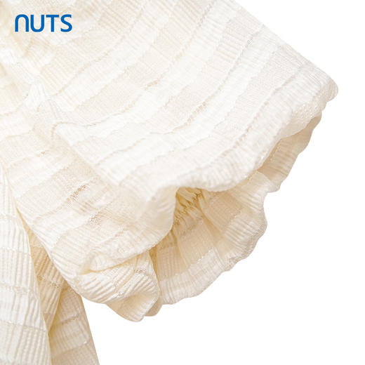 NUTS商场同款夏季设计感圆领宽松花苞短袖套头衫425011201 商品图3