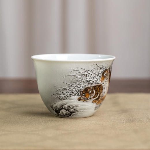 一儒堂雪景老虎缸杯 商品图2