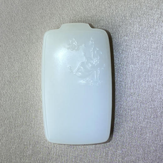 和田玉（白玉）俄料挂件--福泽连绵玉牌/60*36*11mm/52.65g 商品图0