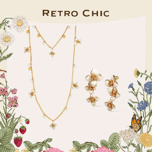 Garden of Eden 伊甸园系列 | 白色四瓣花绽放套装 商品图0