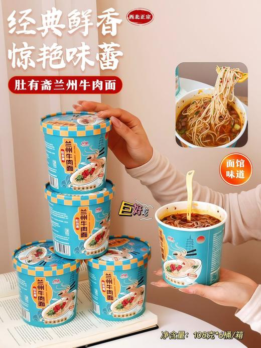肚有斋兰州牛肉面108克*6桶 商品图0