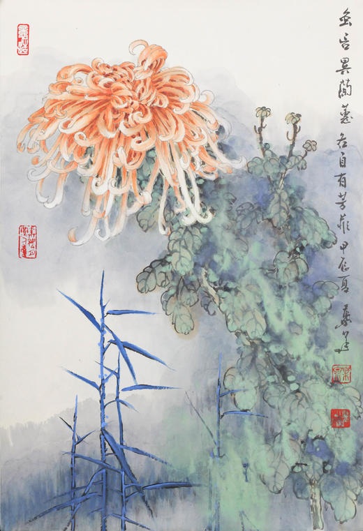 叶泉《虽言异兰穗》国画原作68CM*45CM 手绘宣纸花卉作品 商品图1