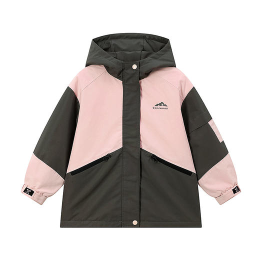 笛莎Deesha 童装女童外套2025秋新款女童甜美撞色冲锋衣外套 商品图4