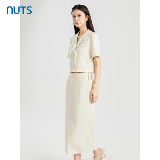 NUTS商场同款夏季纯色时尚通勤显瘦套装424141119 商品图1