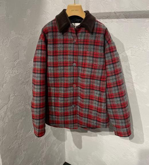 女款格纹翻领外套017 商品图0