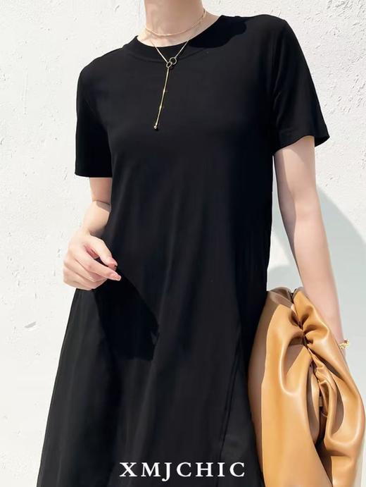 【限八一促】【超值特卖】HEMI 品质350902拼接蓬蓬气质小黑裙连衣裙-喜出 商品图7