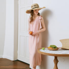 【商场同款】诗凡黎可露丽风连衣裙2025夏新款无袖长裙3G5190481