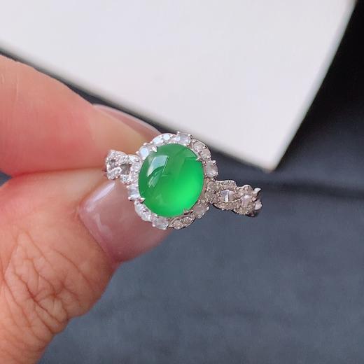 蛋面翡翠戒指 商品图3