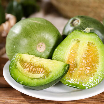 京鲜生 绿宝香瓜甜瓜  净重3斤 4-6粒装 生鲜水果 商品图3