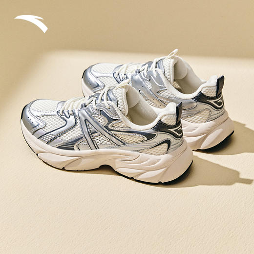 【399任选2件】安踏银河丨潮流百搭银色休闲鞋女2025秋季新款运动鞋子122538896 商品图2
