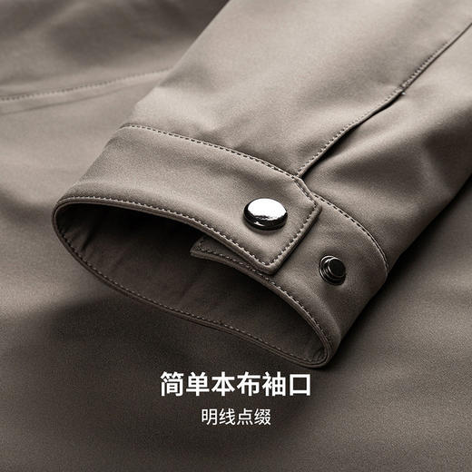 圣得西行政夹克男士2025秋翻领商务休闲抗皱易打理简约有型外套男 商品图9