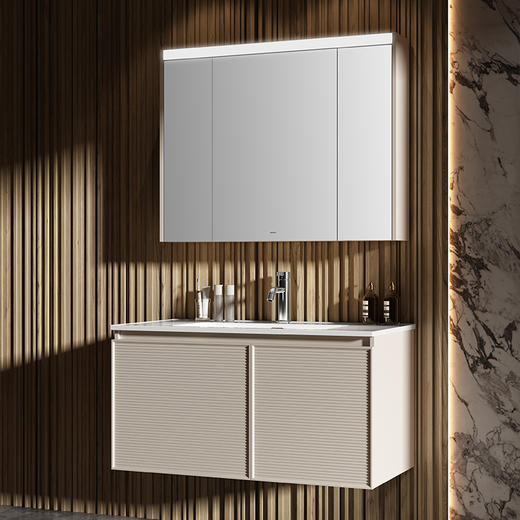 【门店款】帝王洁具CB259云影浴室柜组合洗漱台现代轻奢浴室柜洗 CB259云影浴室柜80CM 商品图1