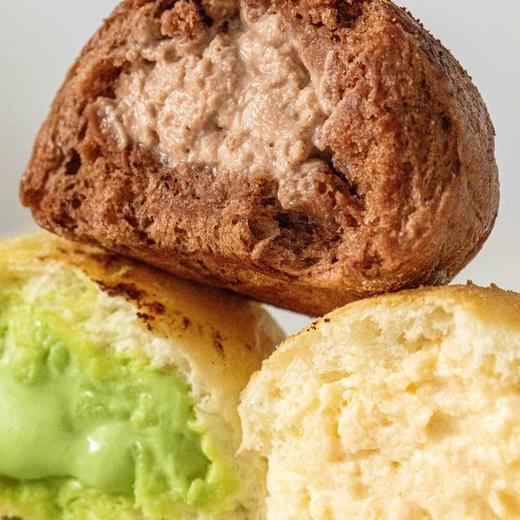 六块腹肌 爆浆冰面包【豆乳、巧克力、开心果三种口味】 商品图0
