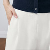 【商场同款】诗凡黎老钱风白色休闲裤2025夏新款直筒裤3G5151681 商品缩略图3