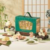【锦色芳华】悠享时糕点茶叶拼配礼盒送礼品长辈美味零食礼包三层夹心391g 商品缩略图1