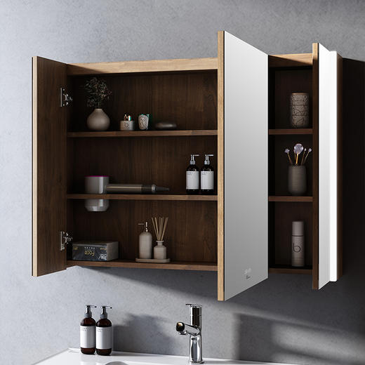 【门店款】帝王洁具CB184泊木浴室柜组合卫生间洗手盆柜卫浴洗脸 CB184泊木浴室柜80CM 商品图5