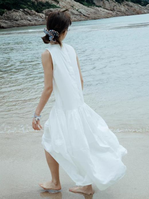 步履不停/5B31179C/白色背心长裙 商品图4