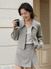 秋季小个子显高神器！翻领短款毛呢外套女 气质百搭灰色通勤款
 商品缩略图1