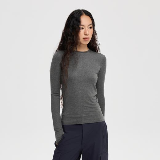 oneup兔毛圆领长袖打底衫 商品图3