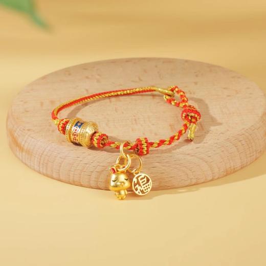 牛首山文创生肖守护红绳手链手工编织本命年男女小红绳铜手串礼物 商品图3