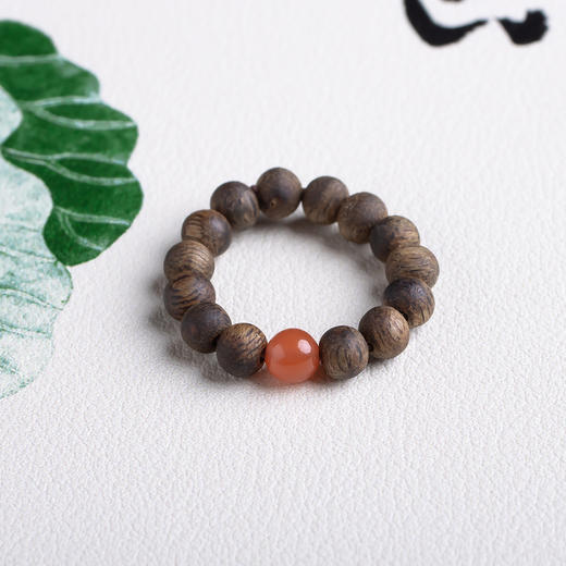 xy0463沉香小戒圈戒指 商品图3