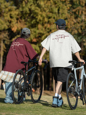 【YW】无忧购复古纯棉短袖T恤男美式字母印花情侣宽松休闲体恤衫MT7181（截单后3-5天发货）