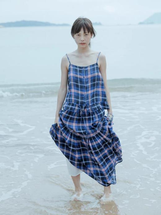 步履不停/5B41159C/马德拉斯格纹半裙 商品图3