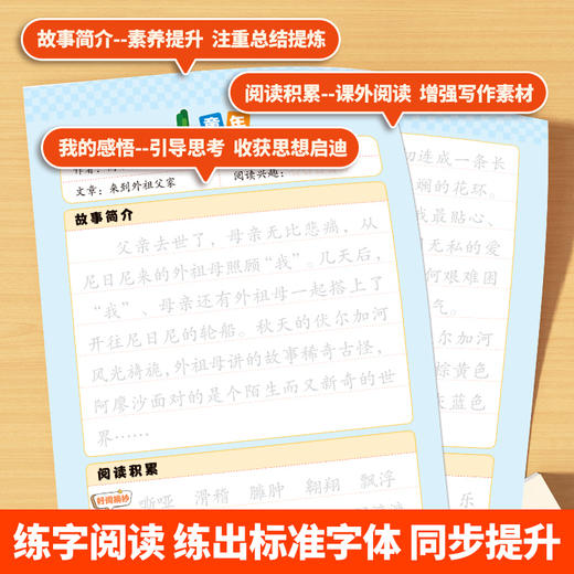 【小学】读书笔记练字帖1-6年级 商品图2