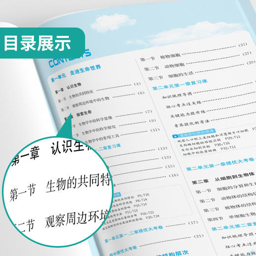 2025年秋 【五四制鲁科版】初中生物 6~8年级上册 1课3练 六七八年级 678年级 商品图2