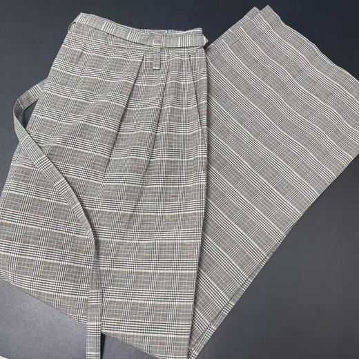 七夕福利-NO退【超值特卖】潮牌K333格子棉加亚麻八九分休闲裤M1-3-喜出 商品图6