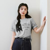 【商场同款】【萌宠系列】诗凡黎猫咪字母印花T恤2025夏新款宽松短袖3G4600621 商品缩略图2