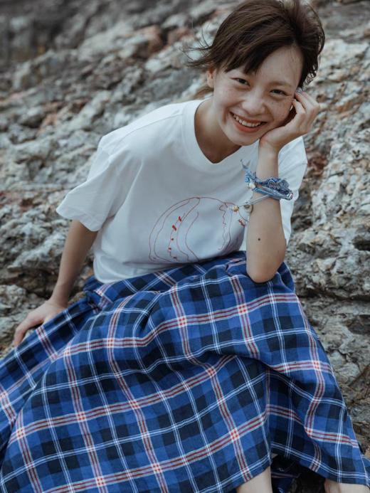 步履不停/5B41159C/马德拉斯格纹半裙 商品图1