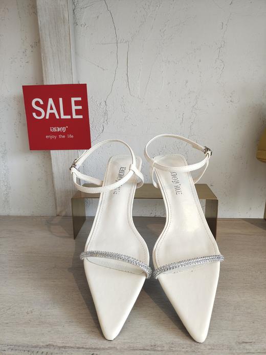 【门店同款】ENJOY夏季法式亮钻尖头高跟鞋 162347496 商品图1