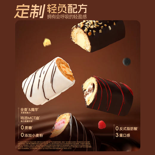 【退酮过渡】【生酮不可】【冷链产品不支持无理由退货】哥本™MCT梦龙号角拿破仑（焦糖太妃榛果味/黑巧松露提拉米苏味/奶酪香橼柠檬味/树莓味） 40g/袋 商品图1