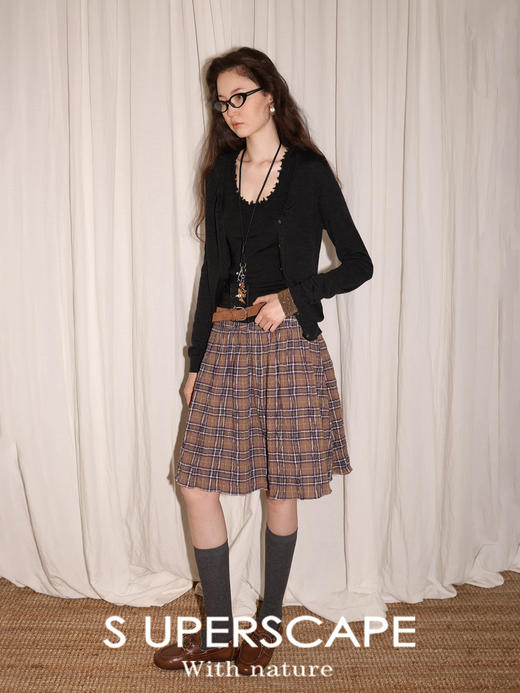 素舶 100澳洲极细美丽诺羊毛四季可穿V领领口抽皱修身针织开衫 商品图4