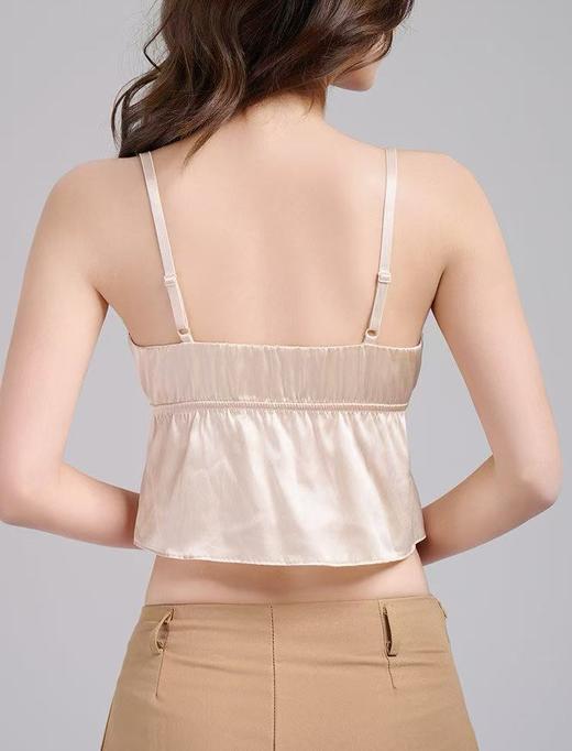 （老板自留浮力）火桐hooton 人手一件 桑蚕丝缎面吊带文胸美背TG02S254 商品图3